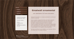 Desktop Screenshot of greatwallornamental.com