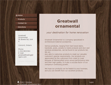 Tablet Screenshot of greatwallornamental.com